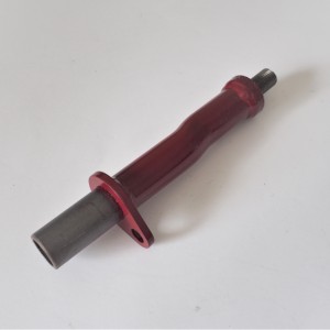 Footrest tube, rights, red lacquer, Jawa 250 Perak