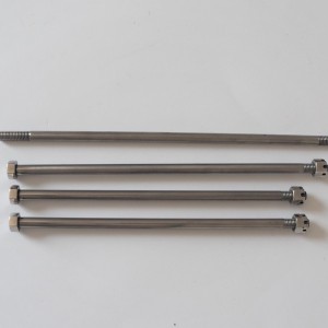 Axises of front fork, 4 pc, stainless steel, polished, Jawa 175/250 Special