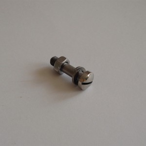 Screw for Handlebar lever, stainless steel, polished, Jawa, CZ