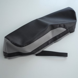 Seat cover, black-gray, Jawa 50 type 23 Mustang