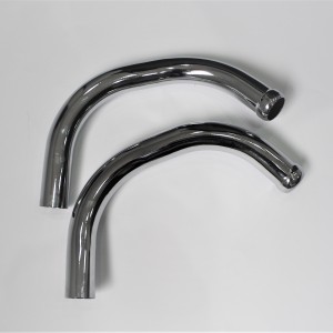 Exhaust pippes, short, chrome, Jawa 638-639