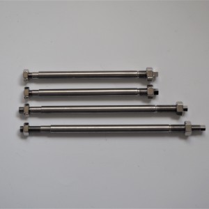 Axises of front fork, 4 pc, stainless steel, polished, Jawa 350 OHV