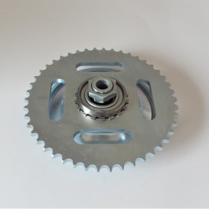 Rear chainwheel complete 46 t, zink, Jawa 250/350 Kyvacka, Panelka