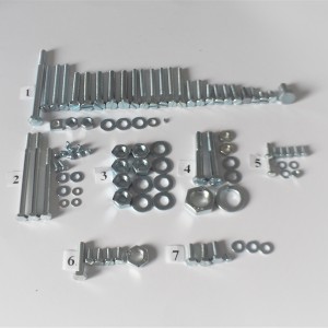 Screw set for engine, zinc, Jawa 350/634