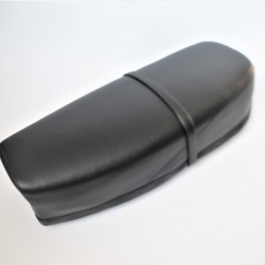 Seat, leatherette, black, original saddle plate, original filling, CZ 476-477