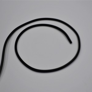 Rubber edge for side fairing, black, 1 m, 6 mm profile, Jawa, CZ 1954--