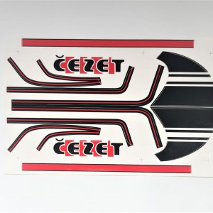 Sticker red-black, CZ 350