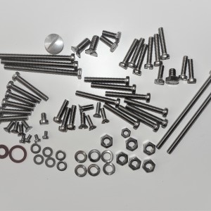 Screw set for engine, stainless, Jawa 175/356