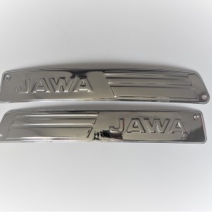 Sidecovers for fuel tank, chrome, original, Jawa 634