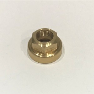 Carburettor lower nut, Jikov 2924H, 2924HZ, 2924TR, brass, Jawa, CZ