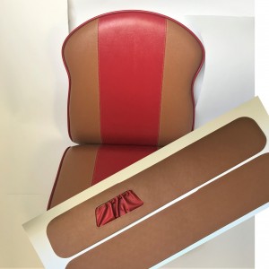 Seat sidecar + side-plate - complete,  leatherette, VELOREX 560/561