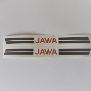 Aufkleber Logo JAWA auf dem Kraftstofftank, 28 cm, 2 Stück, Jawa 50 Typ 20/21/23