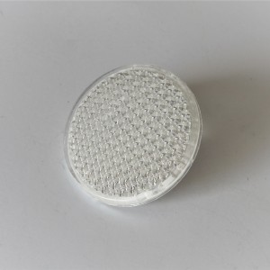 Odrazka bílá se šroubem, 62mm, plast, Jawa