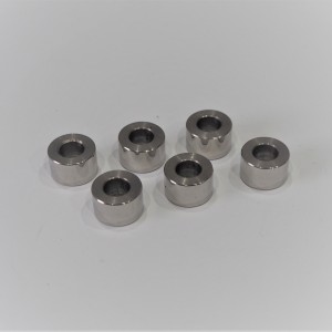 Rollers for rear footrest, set 6 pcs, stainless steel/polished, Jawa Panelka, Kyvacka, CZ