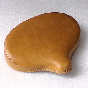 Seat front, retro leather, light brown