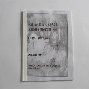 Spare parts catalogue CZ 350 type 472 - L.POLISH A4 format, 41 pages