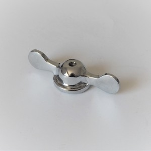 Wingnut for front fork, chrome, Jawa 250 Special, Duplex Block
