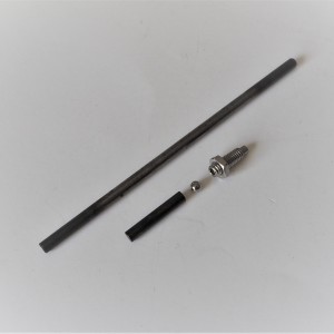 Clutch rod, ball, nut and set screw, hardened, Jawa 50
