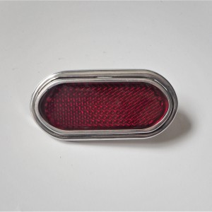 Reflector rot, oval, with screws, aluminum frame, plastic, Jawa, CZ