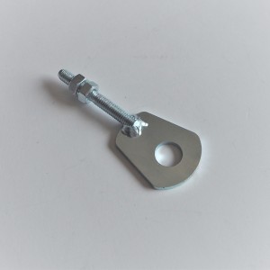 Chain adjuster, left, zinc, Jawa 555