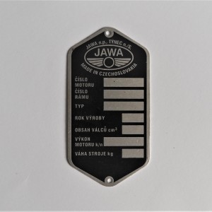 Type label, Tynec n./S, Jawa Panelka