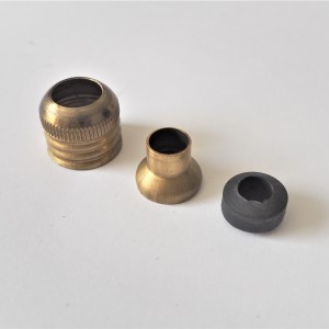 Cap nut for high voltage bushings and induction coils, Jawa, CZ