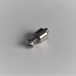 Lower headlamp screw, stainless steel, polished, Jawa, CZ