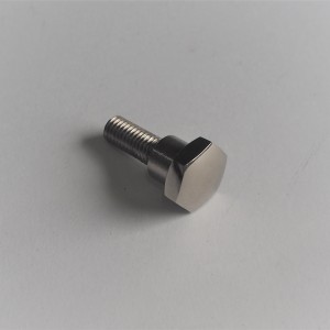 Screw for manual gear lever, for gearbox, for a hole of 12 mm, stainless steel, polished, Jawa Special