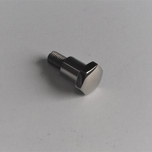 Screw for manual gear lever, on the tank, stainless steel, polished, Jawa Special