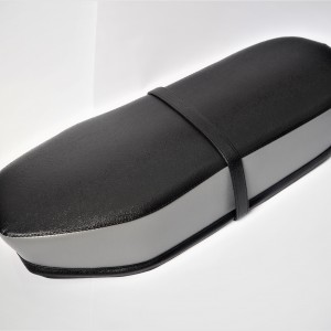 Seat, leatherette, black-grey, Jawa, CZ