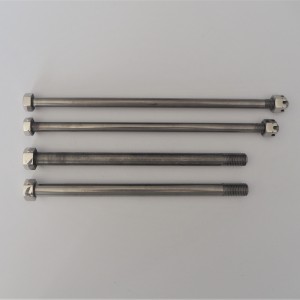 Axises of front fork, 4 pc, stainless steel, polished, Jawa Robot