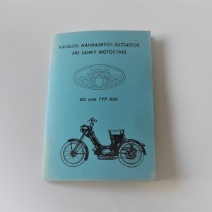 Spare parts catalogue Jawa 50 type 550 - L.SLOVAK A5 format, 48 pages