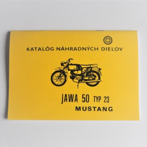 Spare parts catalogue Jawa 50 type 23 MUSTANG - L.SLOVAK A5 format, 68 pages