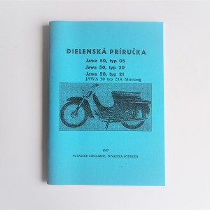 Dílenská příručka Jawa 50 typ 05/20/21/23A MUSTANG - formát A5 J.SLOVÁK, 64 stran