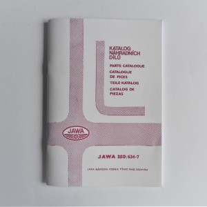 Spare parts catalogue JAWA 350/634 - L.CZECH, ENGLISH, GERMAN, A5 format, 80 pages