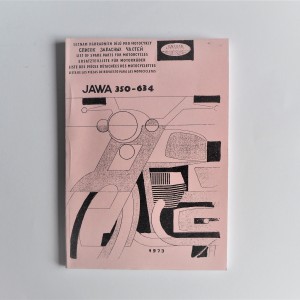 Ersatzteilkatalog JAWA 350/634 - S.TSCHECHISCH, DEUTSCHE, ENGLISCH,  A5-Format, 106 Seiten