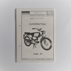 Katalog części zamiennych NECKERMANN - JAWA 50 TYP 23 MUSTANG - J.NIEMIECKI, format A5, 69 stron