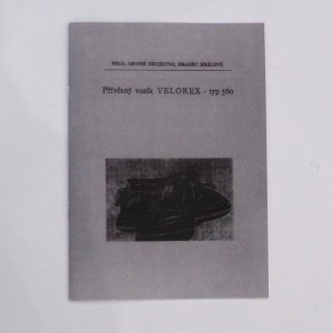 VELOREX 560 sidecar - L.CZECH, A4 format, 13 pages