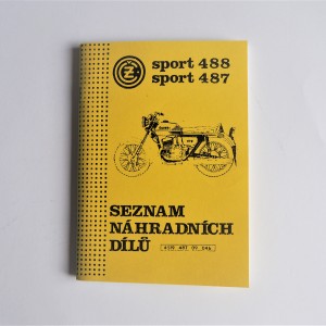Spare parts catalogue CZ SPORT 488, 487 - L.CZECH, A5 format, 79 pages