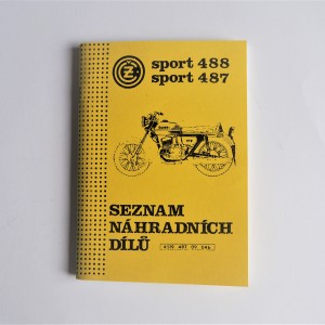 Ersatzteilkatalog CZ SPORT 488, 487 - S.TSCHECHISCH, A5-Format, 79 Seiten