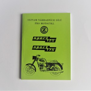 Katalog náhradních dílů ČZ 125,175/476,477 SPORT - formát A5, J.ČESKÝ, 82 stran