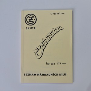 Katalog części zamiennych CZ 175/502 - J.CZESKI, format A5, 54 stron