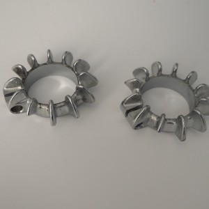 Nuts for exhaust pipes, chrome, CZ 125-150