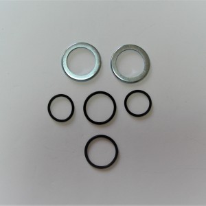 Washers and rubber sealings for rear swinging fork shaft, Jawa, CZ 1954--