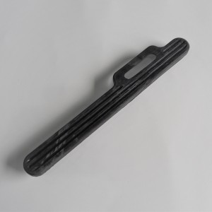 Footrest rubbers, middle rubber with oblong hole and three mounting pins, CZ 501, 502