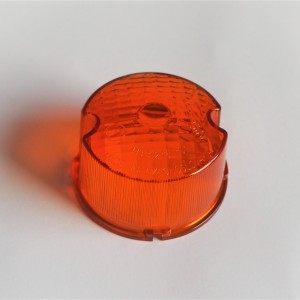 Blinker glass, orange, original, with signing CZECHOSLOVAKIA, Jawa, CZ