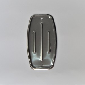Cover for battery / tool box, stainless steel/polished, CZ 501/502/505