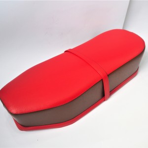 Seat, leatherette, red-brown, Jawa, CZ