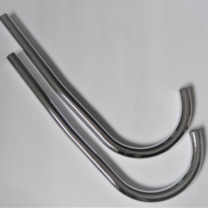 Exhaust pippes, chrome, CZ 125 B/T