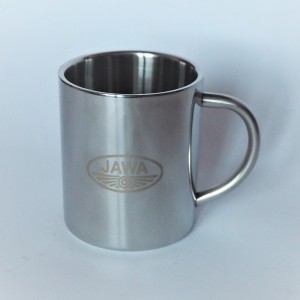 Cup, stainless steel, 250 ml, logo JAWA